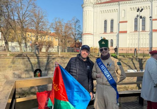 Северный Бархант на Дне республики Ужупис
